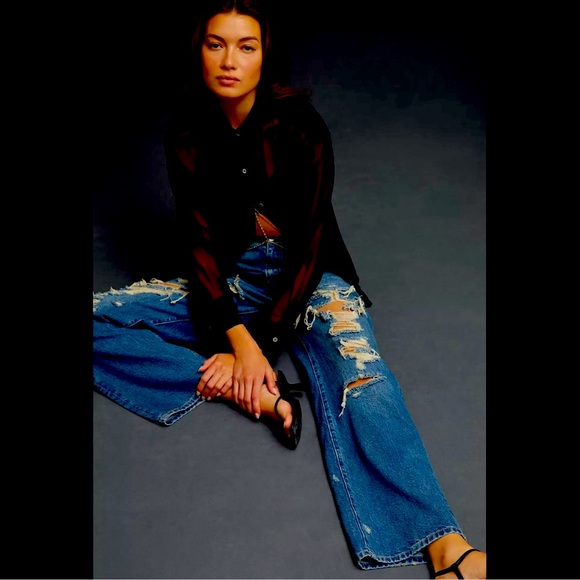 Anthropologie Pilcro Distressed Joey High-Rise Jeans-NWT size 29 waist - Picture 3 of 12